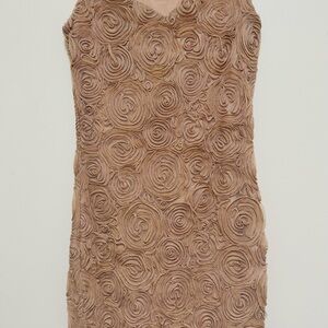 Soprano Tan Swirl Mini Dress